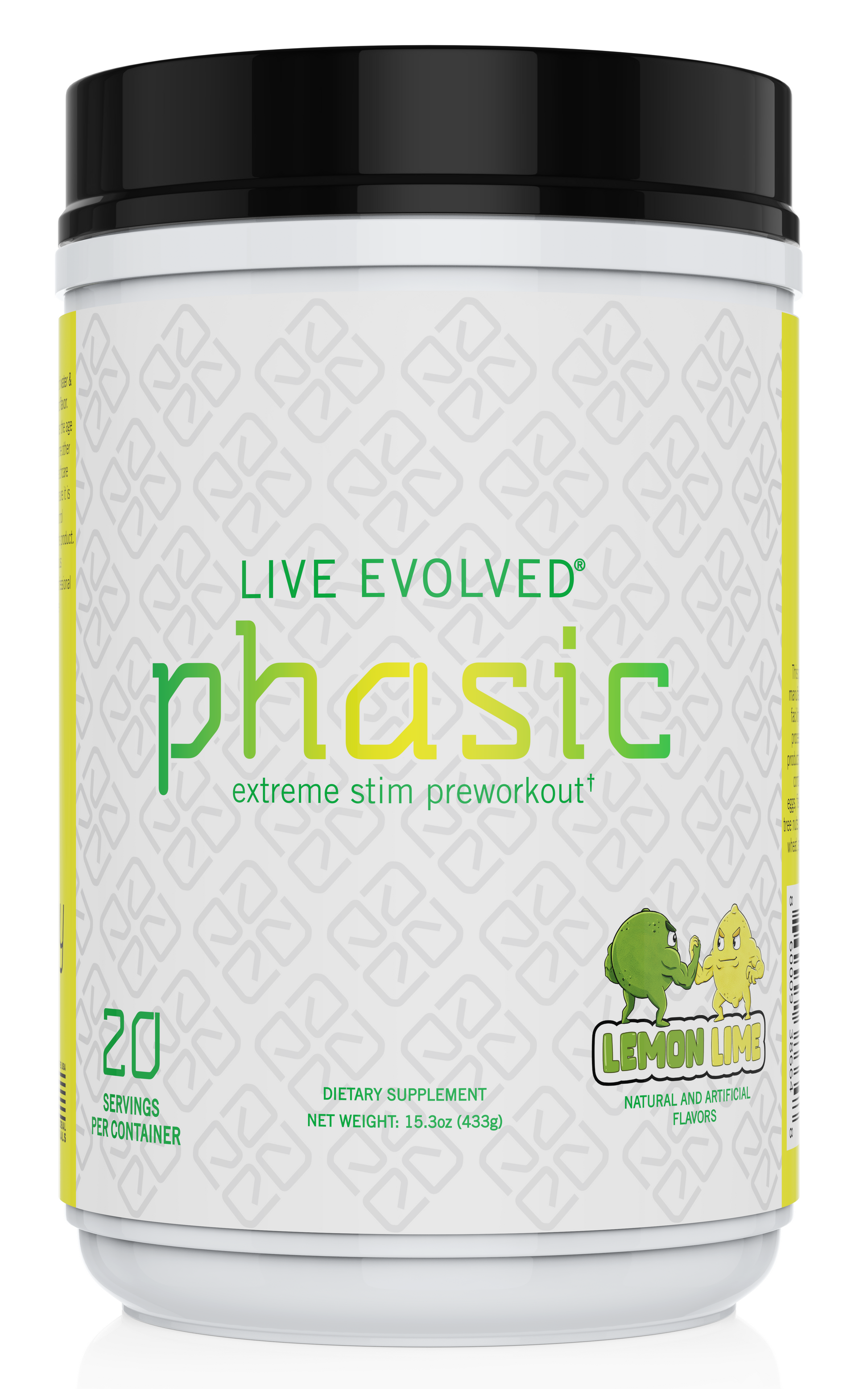 Phasic - Extreme High Stimulant Preworkout DMAE, Eria Jarensis, 475mg Caffeine, 6mg Yohimbine.