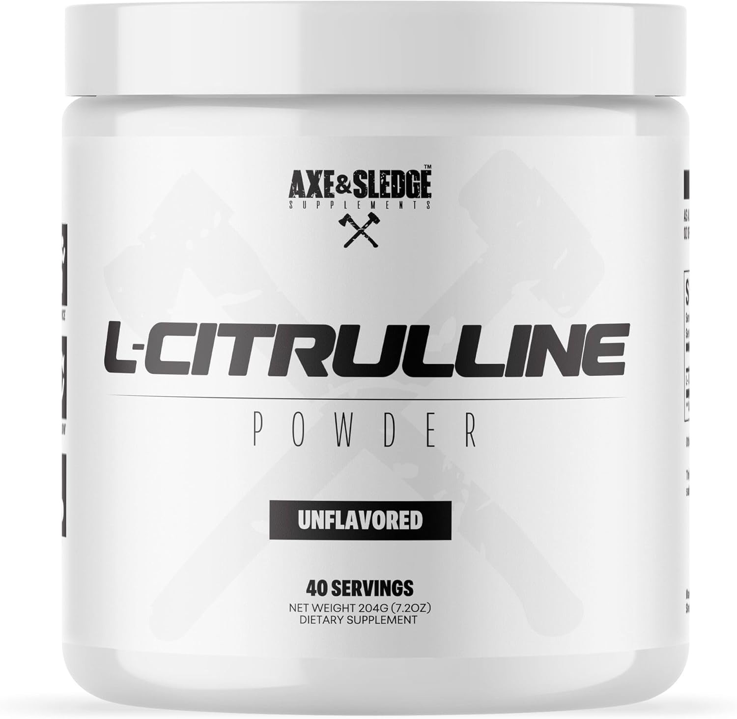 Axe & Sledge Basics Citrulline Unflavored, 40 Servings